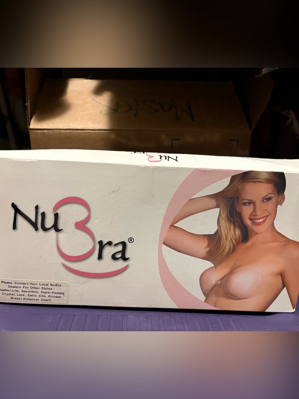 NuBra Strapless Adhesive Bra in Nude/Pink